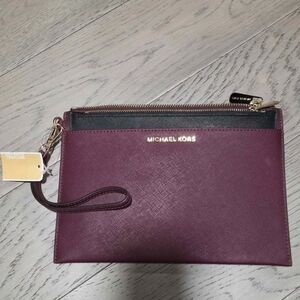 Michael Kors Plum Wristlet